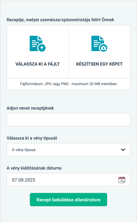 Discount voucher for uploading your glasses prescription