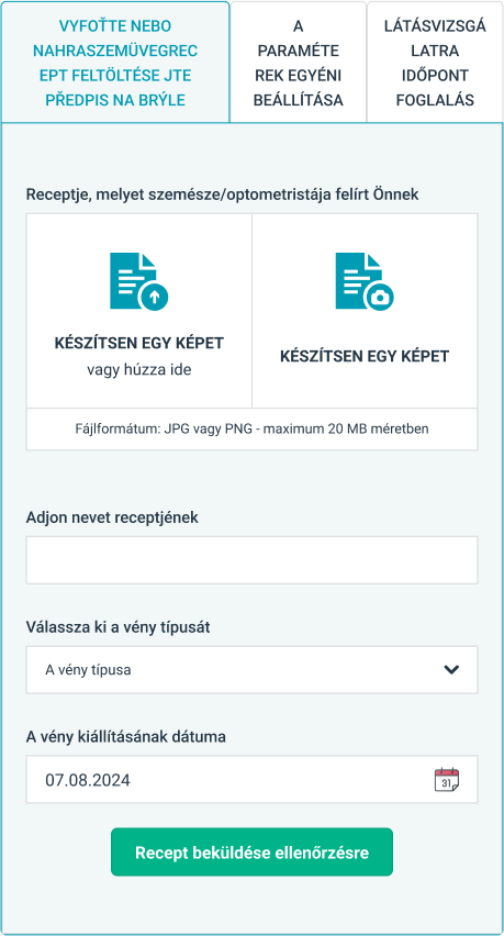 Discount voucher for uploading your glasses prescription