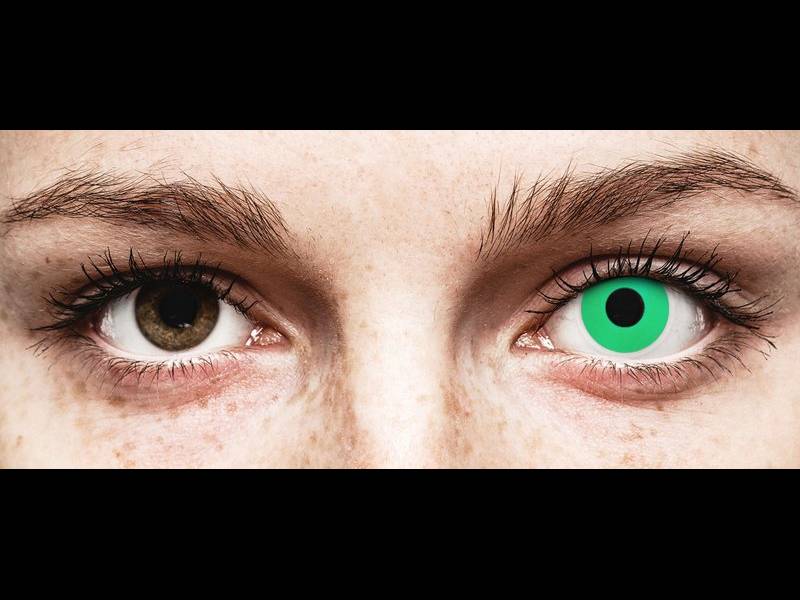 Smaragdzöld Emerald Green ColourVUE Crazy Lens kontaktlencse - dioptria nélkül (2 db lencse)