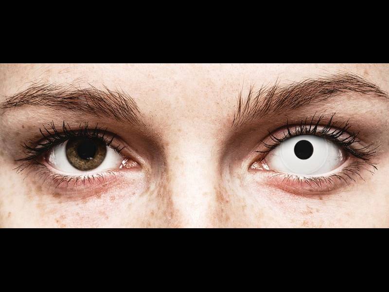 Fehér WhiteOut ColourVUE Crazy Lens lencse - dioptriás (2 db lencse)