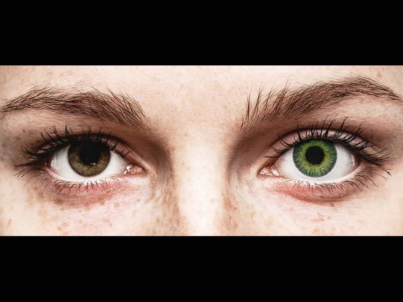 Zöld/Sárga ColourVUE Fusion kontaktlencse - dioptria nélkül (2 db lencse)